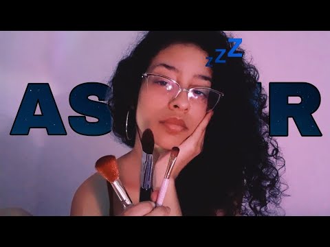 ASMR | SONS DE BOCA (na lata) COM ECO e PINCEL NA TELA BEM DEVAGAR 😴