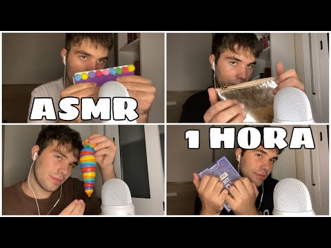 ASMR 1 HORA PARA DORMIR PROFUNDO | TAPPING, SCRATCHING Y + SONIDOS RELAJANTES