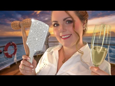 ASMR Luxus Spa: Massage, Face Treatment & Friseur am Kreuzfahrtschiff! ⚓