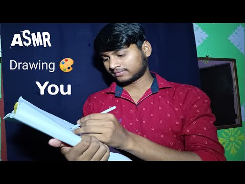 ASMR Drawing You 🎨✍️ | ASMR Relaxing Drawing Face