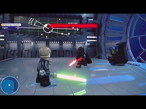 ASMR Gaming Lego Star Wars (Darth Vader vs Luke) w/ Candy Eating