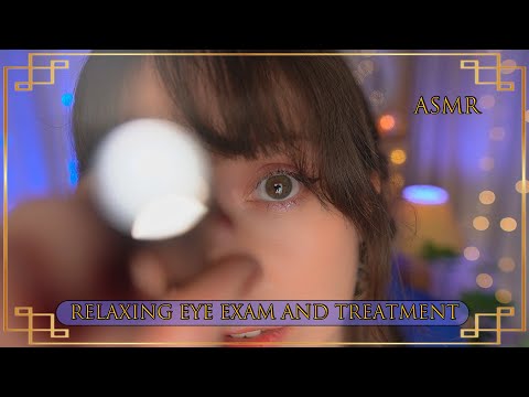 ⭐ASMR Relaxing Eye Exam and Treatment [Sub] Soft Spoken Doctor Exam