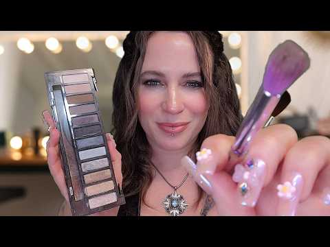 ASMR - Makeup Artist Does Your Smokey Eye Makeup & Hair - Layered Roleplay