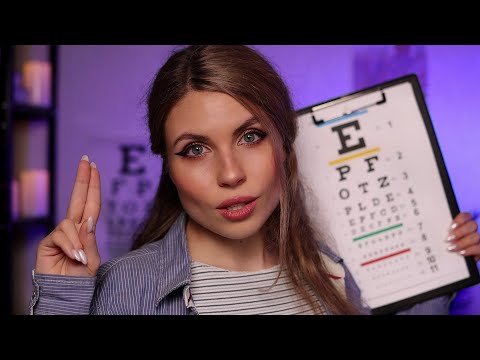 ASMR Extremely Detailed Eye Exam Medical Roleplay👁
