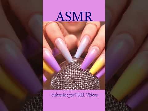 ASMR Mic Scratching with Long Nails ❤️ #shorts