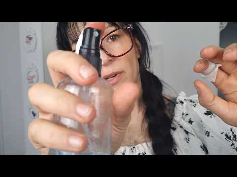 Roleplay about lid and spray bottles ASMR