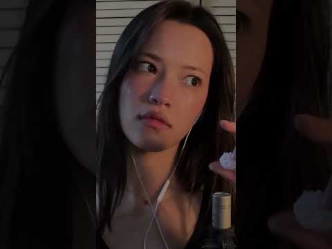 ASMR ear to ear eating candy mukbang mouth sounds ✨👂 💛#asmr #asmrshorts #asmrsounds #shorts
