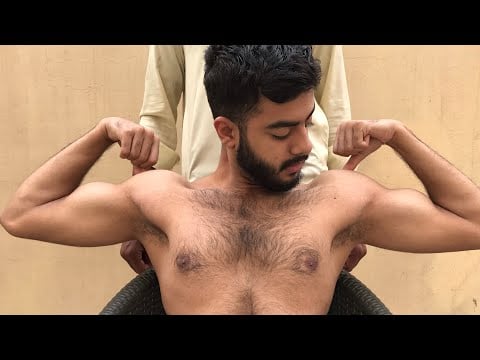 Relaxing ASMR Massage, the deepest stage of sleep (CHEST,BACK MASSAGE)