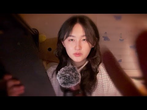 ASMR 👋🏻 inaudible whisper mouth sounds & gentle hand movements