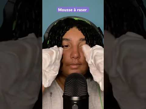 ASMR CRÉPITEMENT MOUSSE A RASER #asmr #relax #mousse #visuel #crépitements