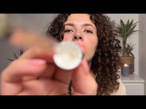 ASMR Gentle Face Brushing & Skincare for Deep Sleep | Whispered