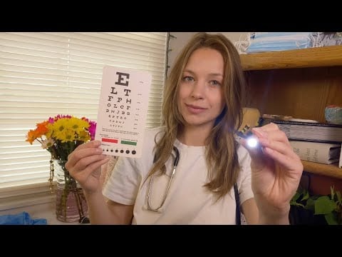 ASMR Cranial Nerve Exam POV | Full Medical Exam (Eye, Ear, 5 Senses Test)