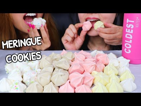 ASMR MERINGUE COOKIES 머랭쿠키 리얼사운드 먹방 | Kim&Liz ASMR