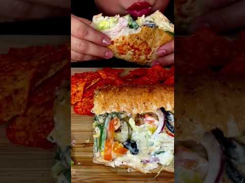 SUBWAY FOR DAYS #asmr #subway #foodie #mukbang