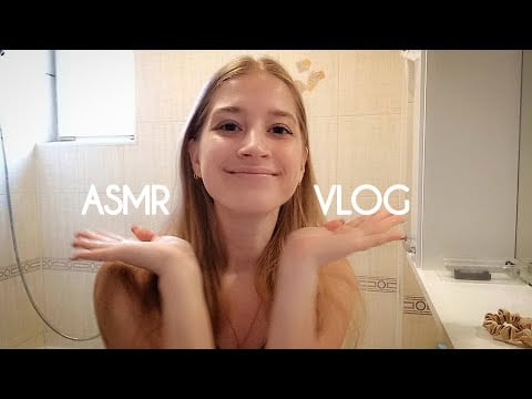 ASMR My Morning Routine (workout, skin care, cooking)