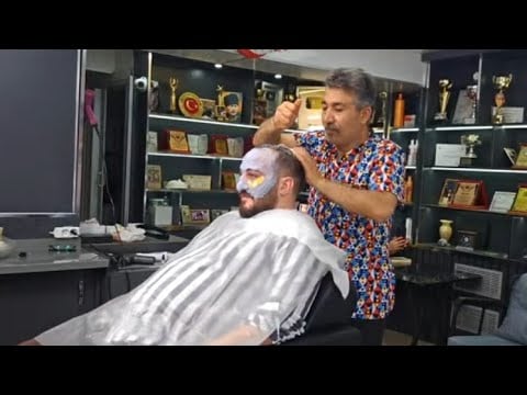 Hair beard, skin care, hand massage, Paraffin and Foot massage to my follower from Russia