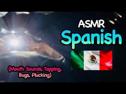 ASMR in Spanish (Mouth Sounds, Bugs, Tapping, Plucking)