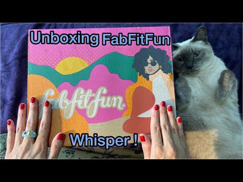 ASMR Unboxing FabFitFun (Whisper) Subscription Box!