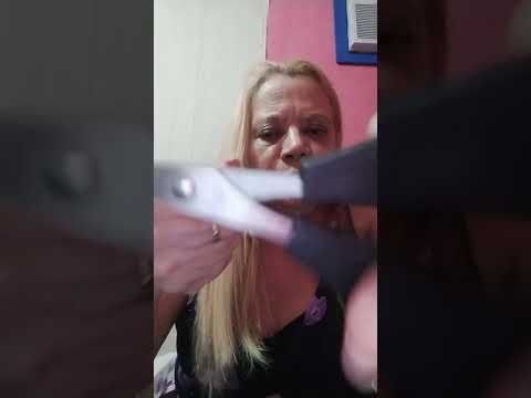 ASMR  # Cortando seu cabelo. sons de tesoura.  para  te fazer dormir. 😴😴