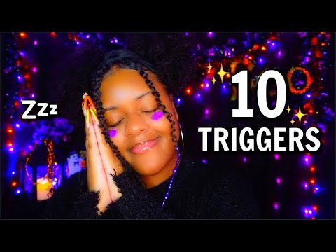 ASMR | 10 Triggers To Help You Sleep & Relax ~