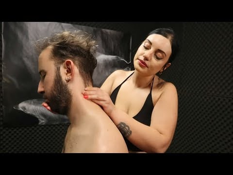 ASMR | Pro Chair Massage; Stretching & Facial Massage By Oben