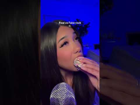 REAL VS FAKE ROCKS #asmr