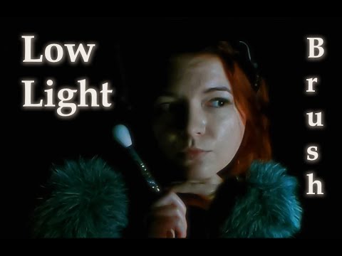 ASMR Low Light Brushing Your Face to Help You Sleep - Roleplay, Face Brushing, Personal Attention