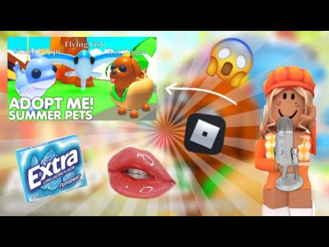 ASMR mouth sounds|| playing adopt me ROBLOX 💗🌺