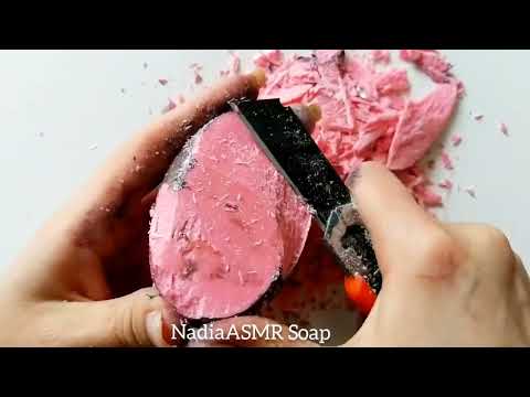 Dry Soap carving ASMR/ Semi dry soap/relaxing sounds/ Satisfaction ASMR video/Cutting soap