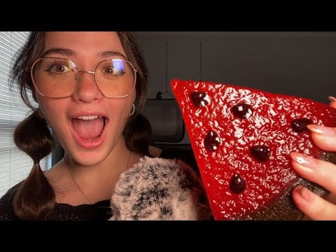 ASMR | GIANT GUMMY chewing + mouth sounds