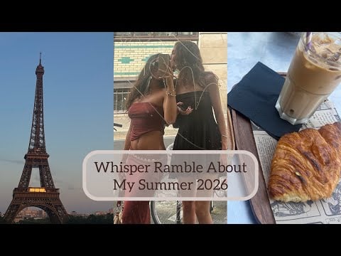 ASMR | Close Up Whisper Ramble About My Summer ~ Semi Inaudible Whispering 