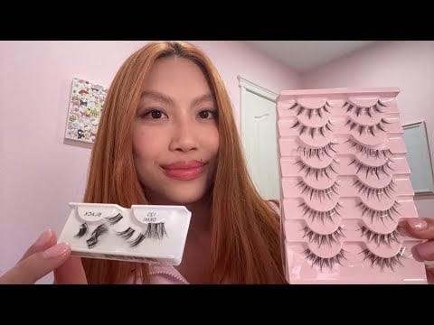 ASMR Lash Extension appointment / Doing your lashes (Personal attention)