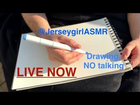 🚨Live Now🚨Relaxing ASMR Live | Drawing Session Soft Sounds & Sketching (nature sounds no talking)
