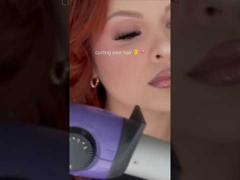 ASMR Curling Ur Hair With A Wand 🎀 #asmr #asmrsounds #shortvideo