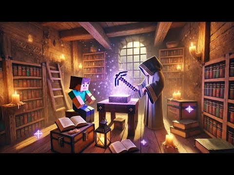 Minecraft ASMR Roleplay: Enchanting Your Diamond Pickaxe  *RELAXING