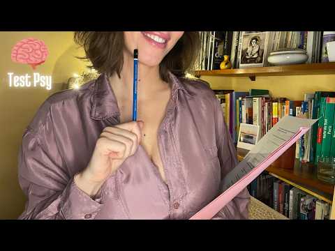 ASMR FR ~ RP Douce psychologue te pose des questions pour connaitre ta personnalité (MBTI test) ✏️🧠