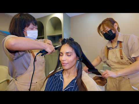 ASMR: I Couldn't Stay Awake | Thai Head Water Massage + Sound Therapy & Hair Styling