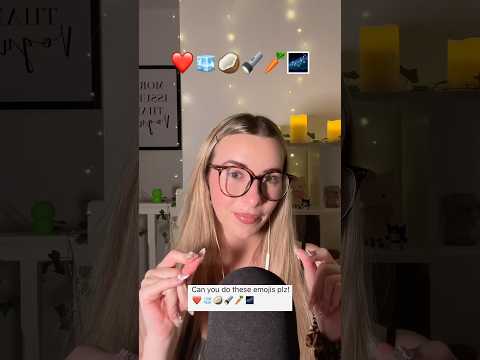 ASMR emoji challenge ⭐️ #asmrtriggerassortment #asmrsounds