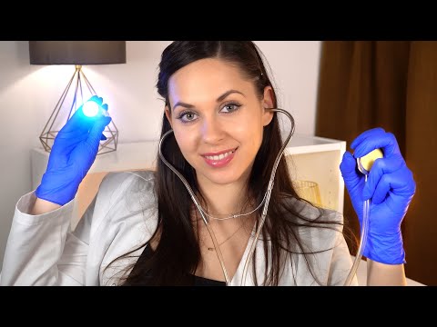 ASMR Doctor, Full Body Examination (Eye Exam, Cranial Nerve Exam, Medical ASMR) Roleplay for sleep