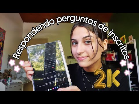 ASMR RESPONDENDO PERGUNTAS DE INSCRITOS pt.1 ESPECIAL 2K