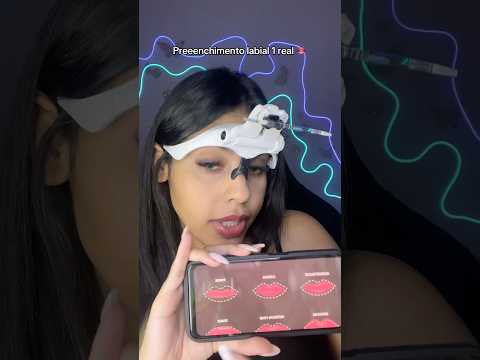 Preenchimento labial #asmr