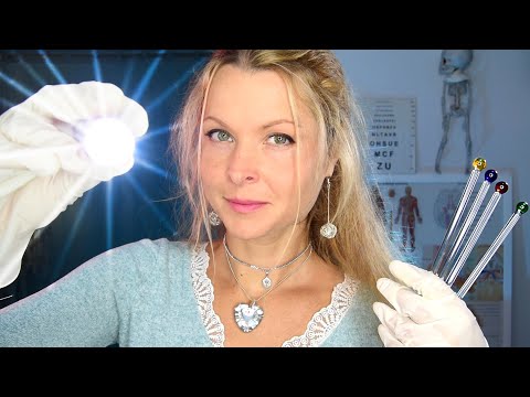 ASMR français roleplay Examen Nerf Crânien TEST MEDICAL (lumière visuel couleurs frissons) MEDECIN