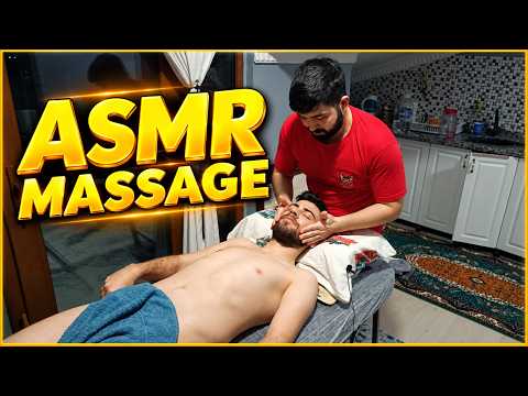ASMR TURKISH AMAZING SLEEP MASTER MASSAGE-CHEST,LEG,FACE,ARM,BELLY,THERAPY