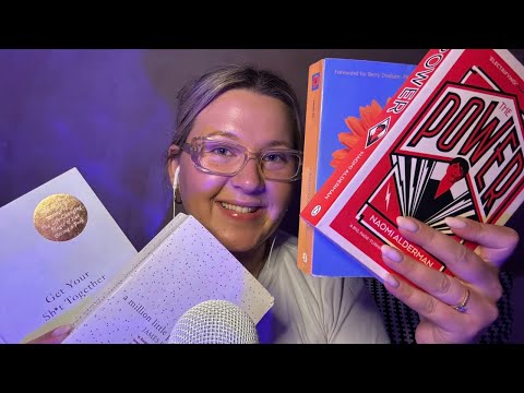 ASMR book massage + recommendations | Relaxing tingles & whispers