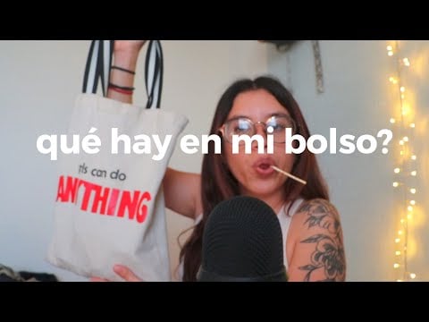 ASMR qué hay en mi bolso? 👀