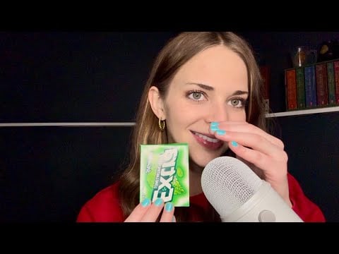 ASMR | Cupped Whisper/Ramble with Light Gum Chewing 💚 (discussing the latest TV shows)