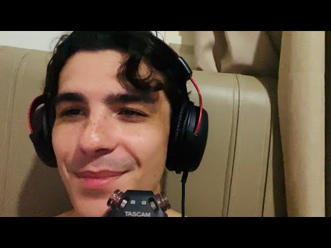 Binaural/Ear to Ear Tascam ASMR In Bed 💤🛏️ :)