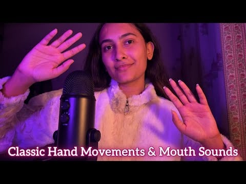 ASMR Massage, Lotion, Hand Movements with Mouth Sounds for Relaxation 
