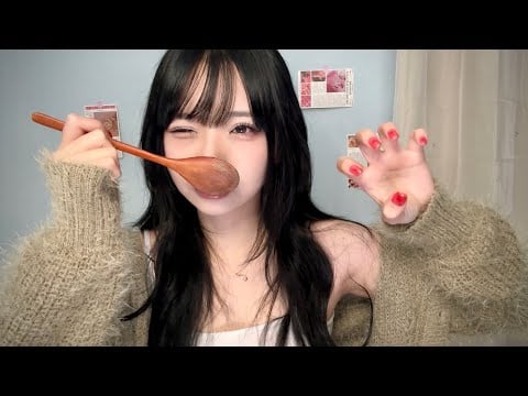 ASMR 무조건 잠 들 수밖에 없는 나무숟가락 입소리