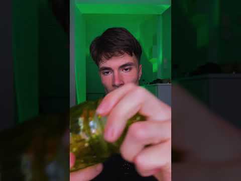 Green Glass 🥛 #asmr #relax #tingles